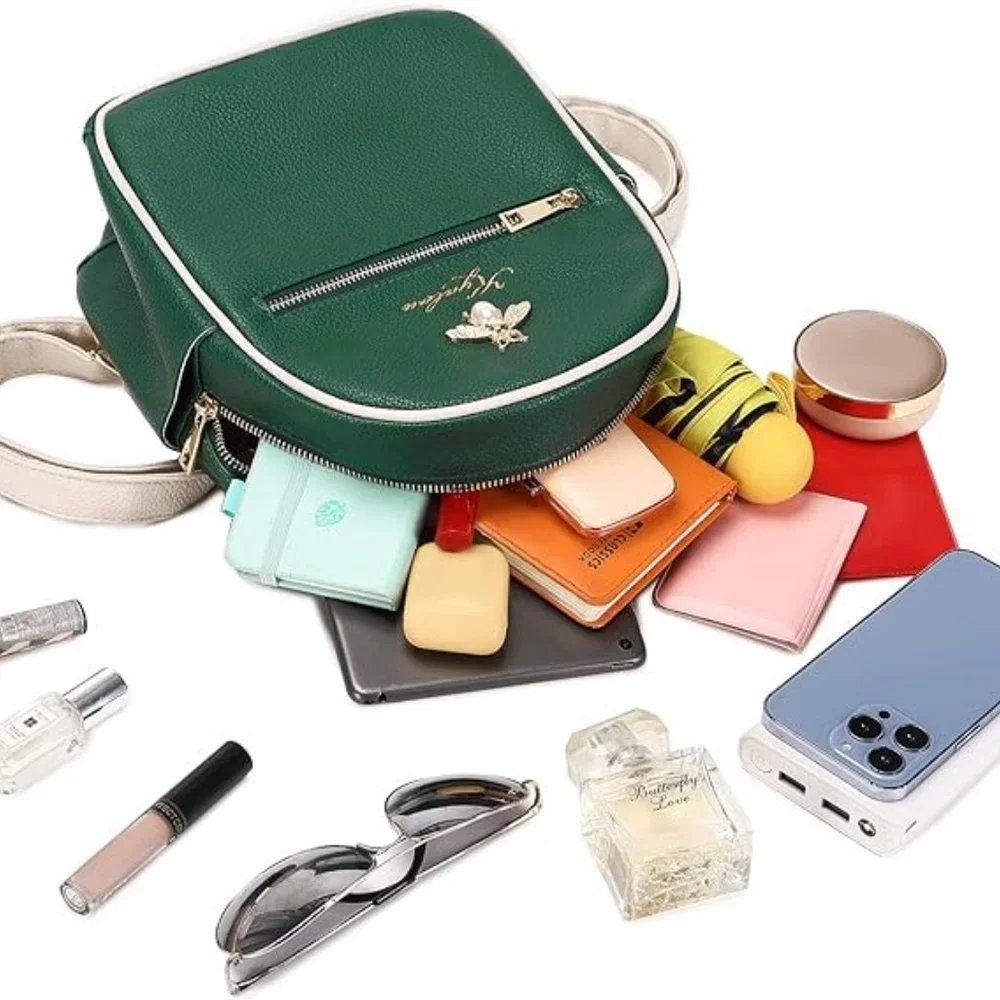 Mini green backpack
